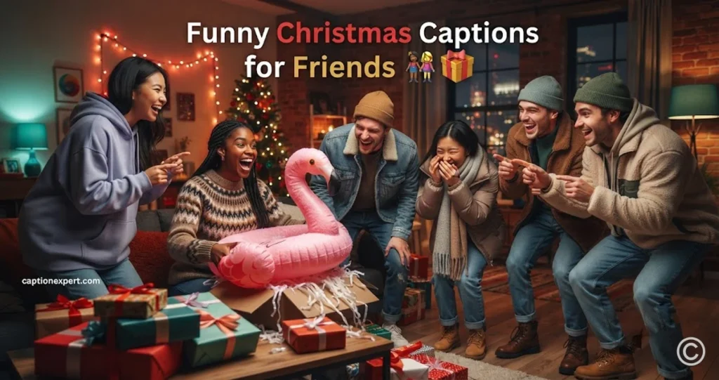 Funny Christmas Captions for Friends 