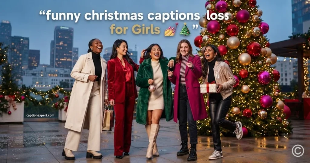 Funny Christmas Captions for Girls