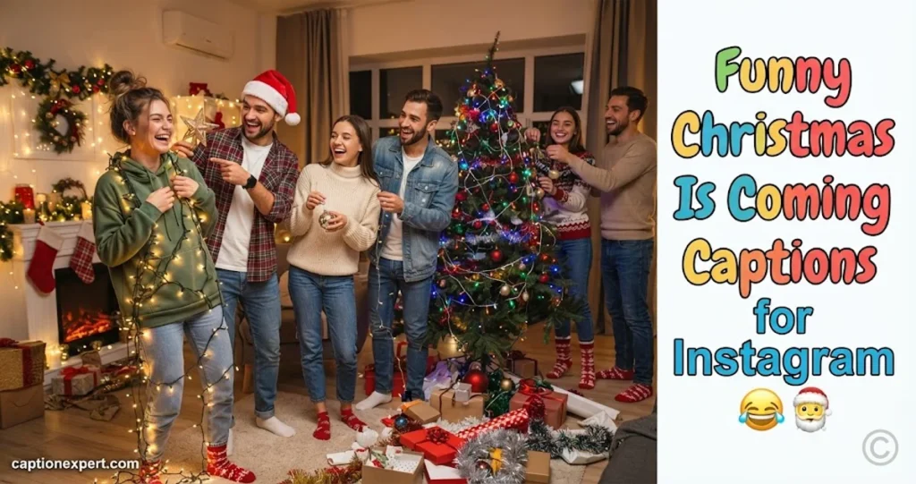 Funny Christmas Is Coming Captions for Instagram