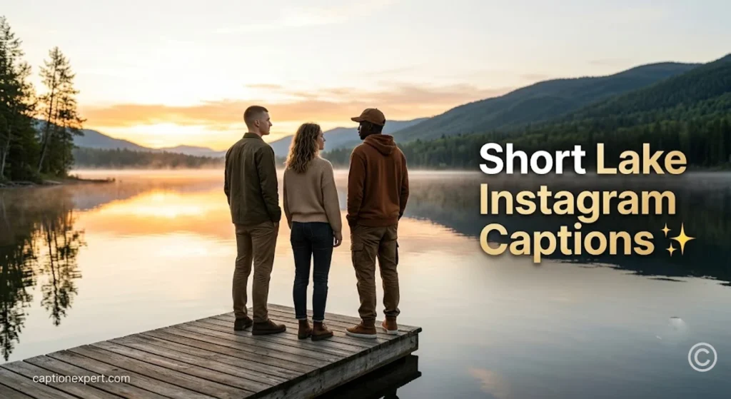 Short Lake Instagram Captions