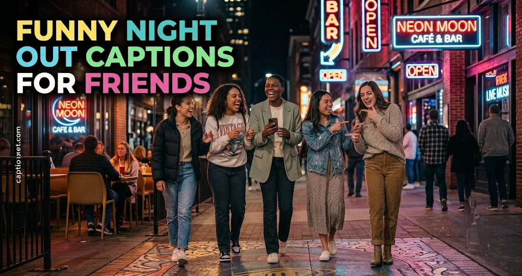 Funny Night Out Captions for Friends
