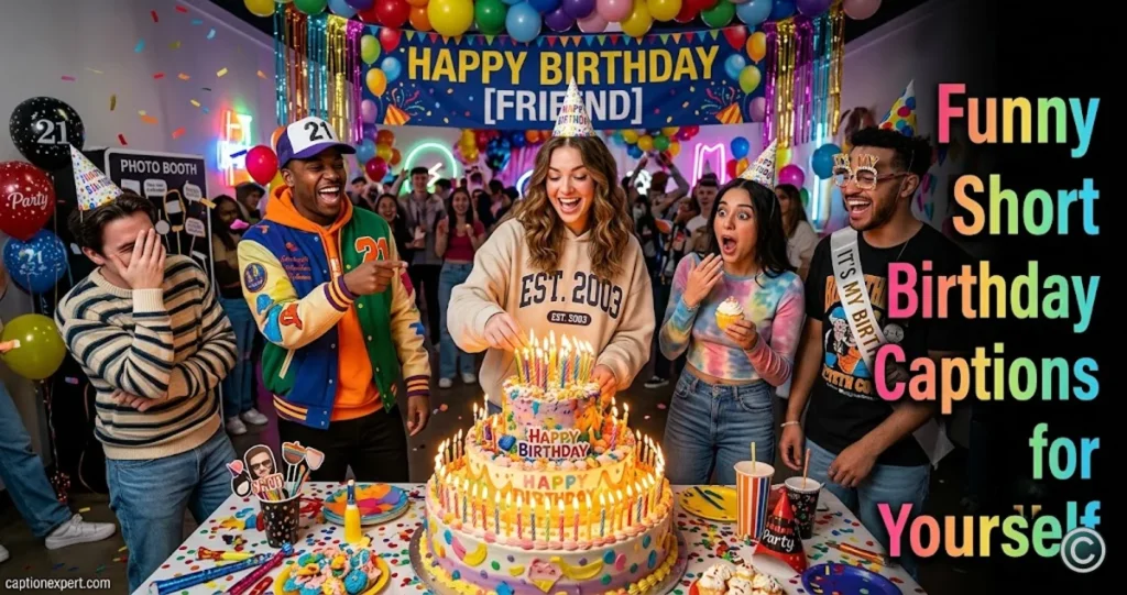 Funny Short Birthday Captions for Yourself