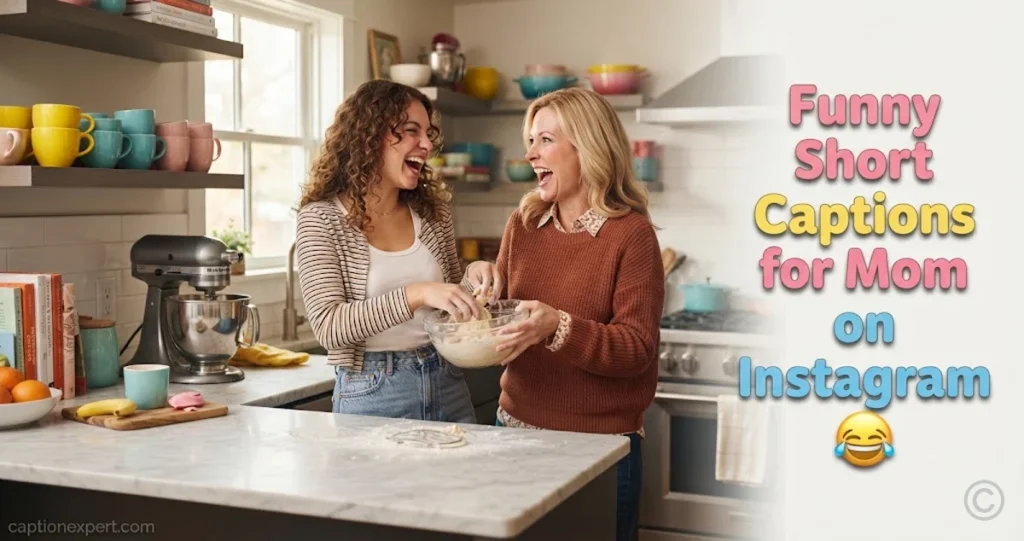 Funny Short Captions for Mom 