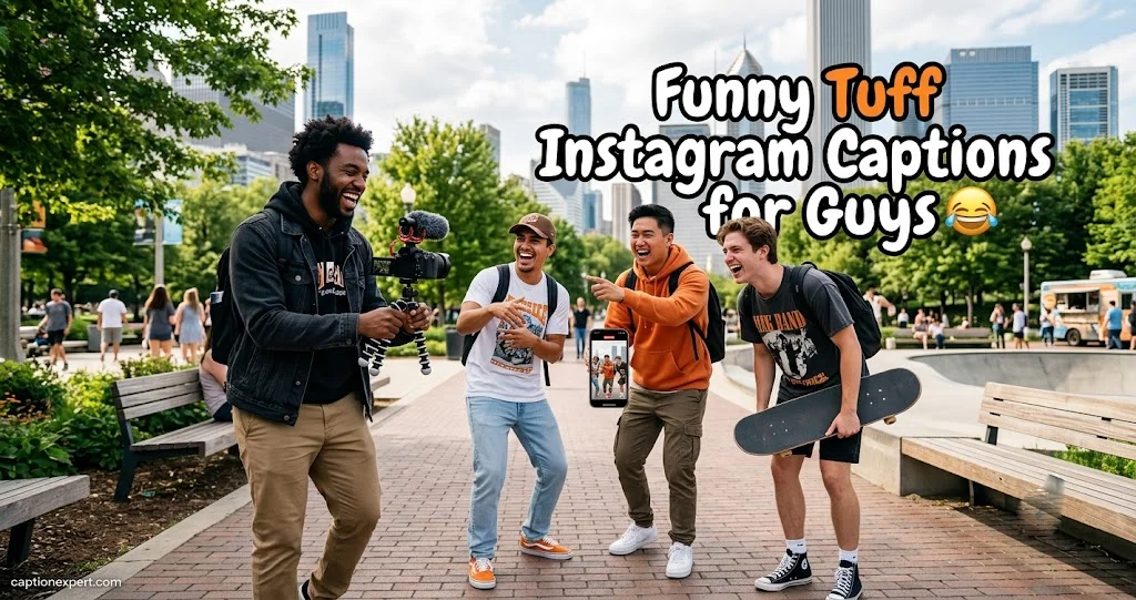 Funny Tuff Instagram Captions for Guys