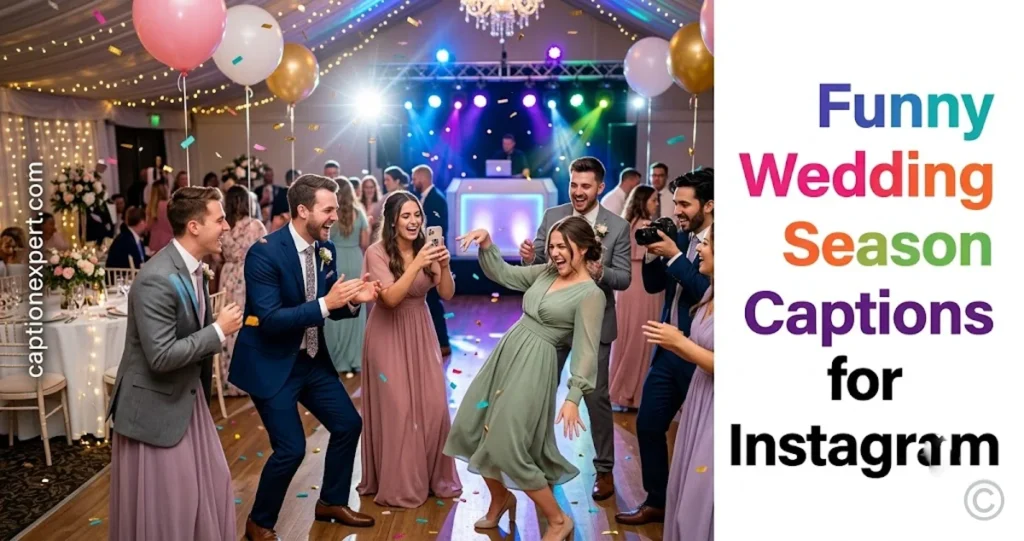 Funny Wedding Season Captions for Instagram 