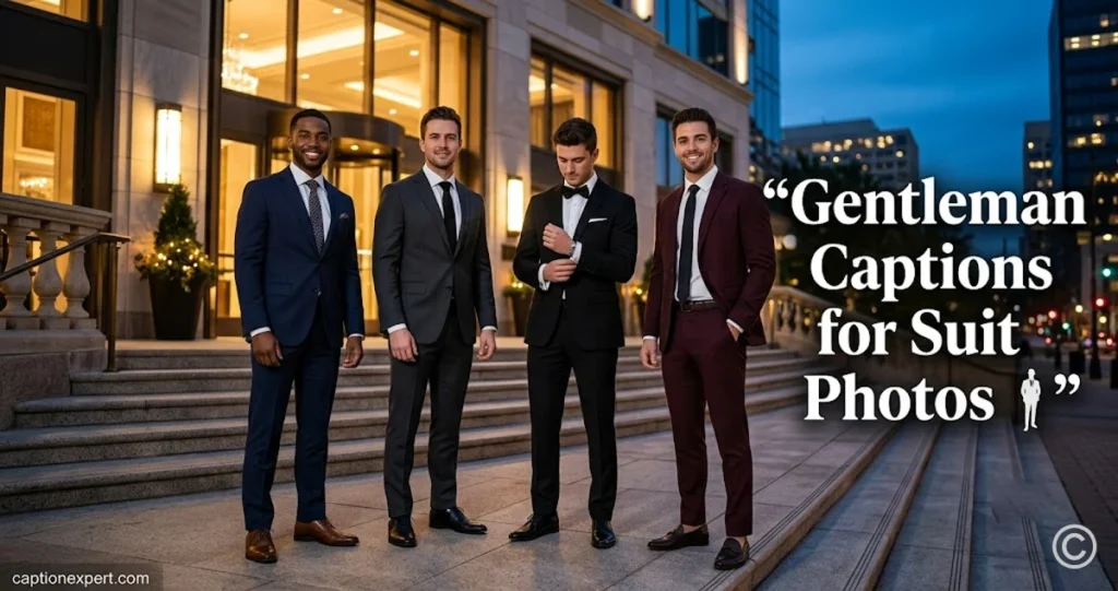 Gentleman Captions for Selfies 