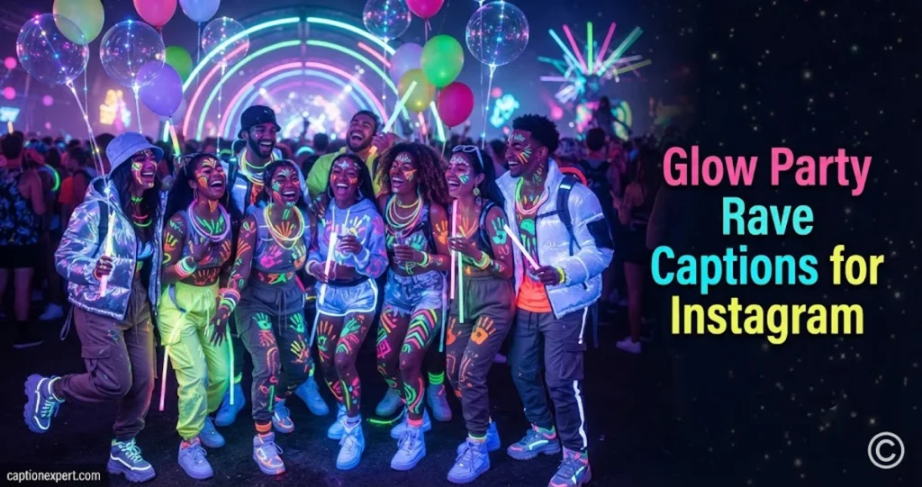 Glow Party Rave Captions