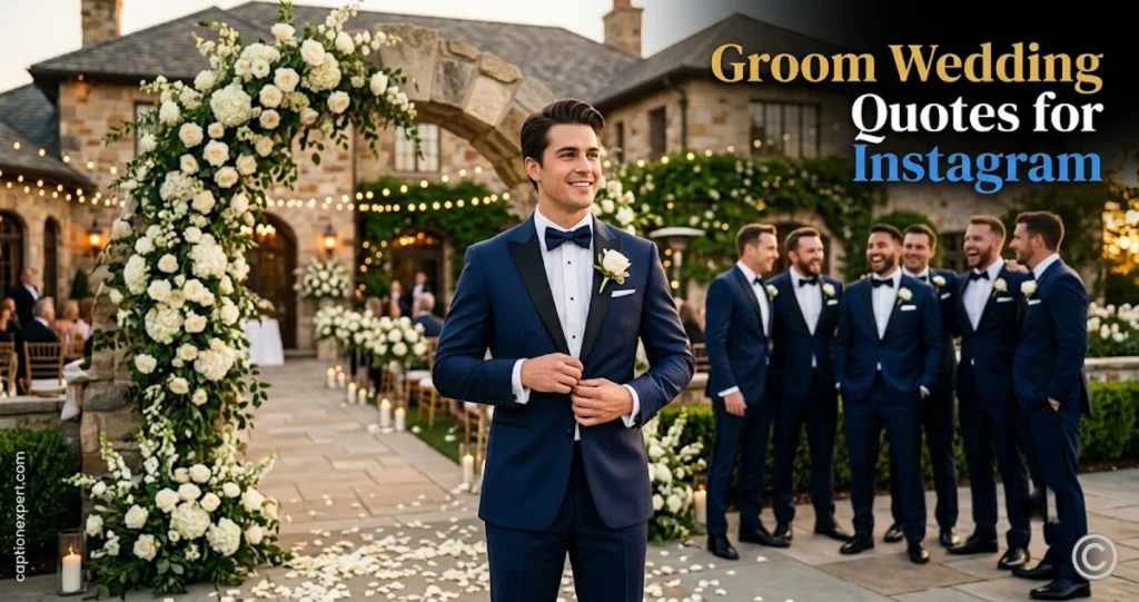 Groom Wedding Quotes for Instagram