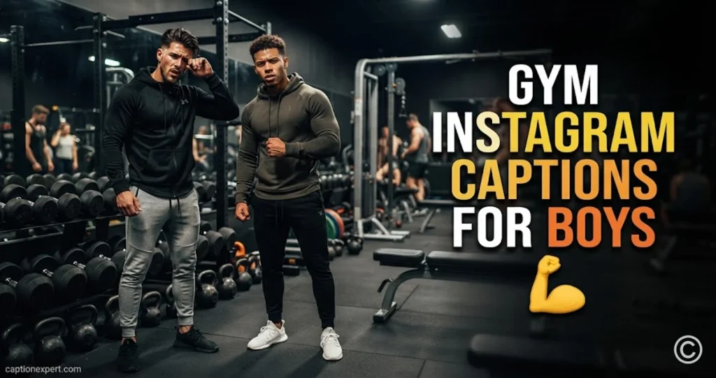 Gym Instagram Captions for Boys