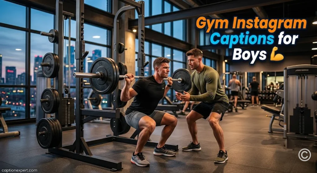 Gym Instagram Captions for Boys 