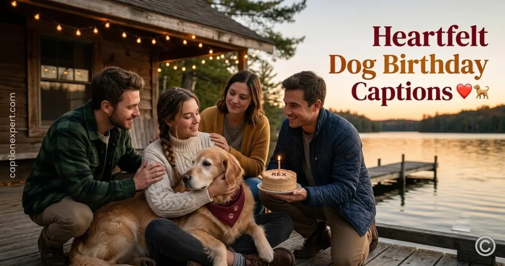 Heartfelt Dog Birthday Captions 
