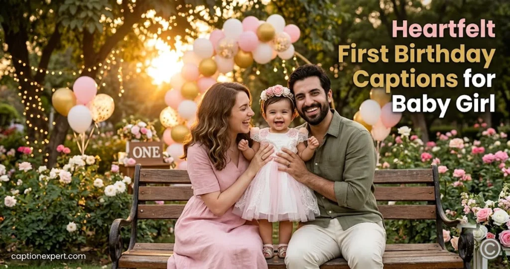  Heartfelt First Birthday Captions for Baby Girl 