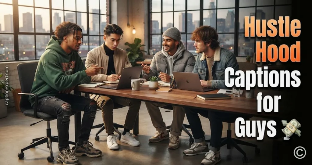 Hustle Hood Captions for Guys