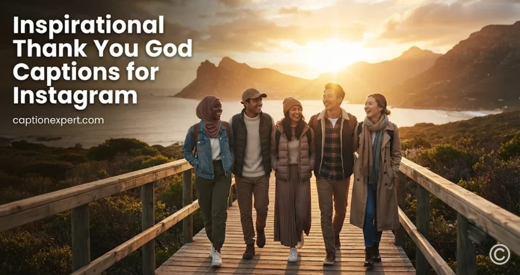 Inspirational Thank You God Captions for Instagram