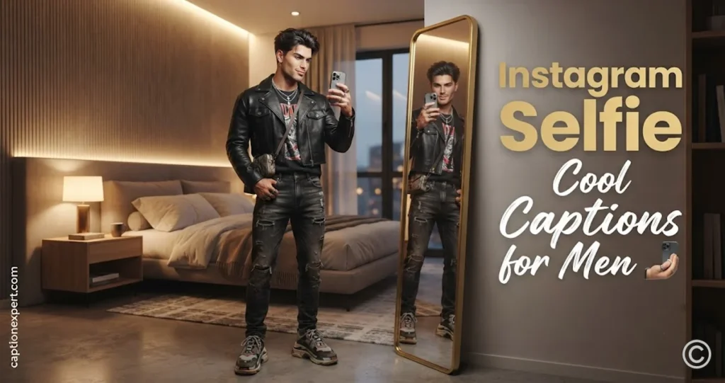 Instagram Selfie Cool Captions for Men