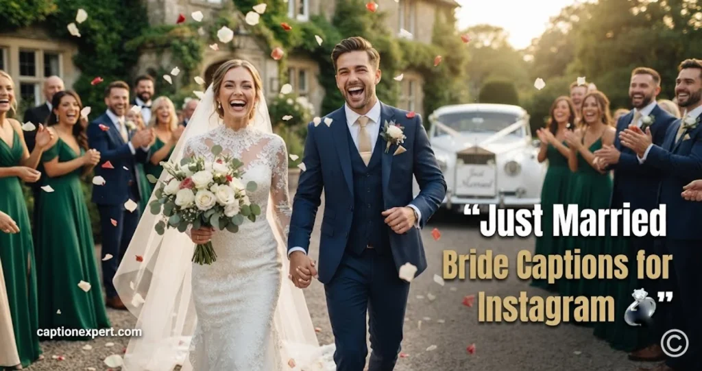 Just Married Bride Captions for Instagram