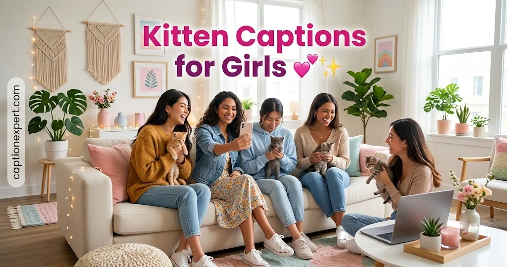 Kitten Captions for Girls