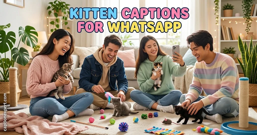 Kitten Captions for WhatsApp