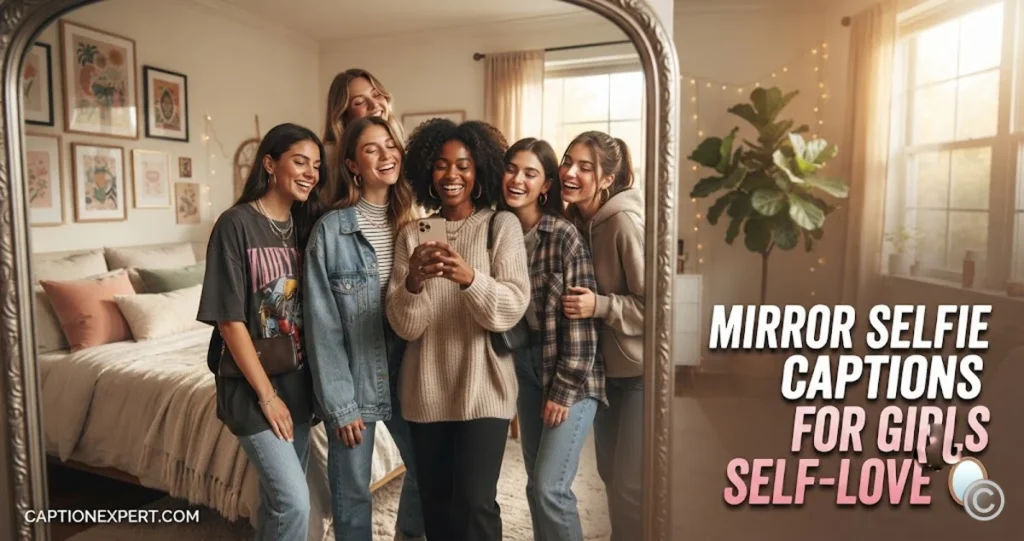 Mirror Selfie Captions for Girls Self-Love 
