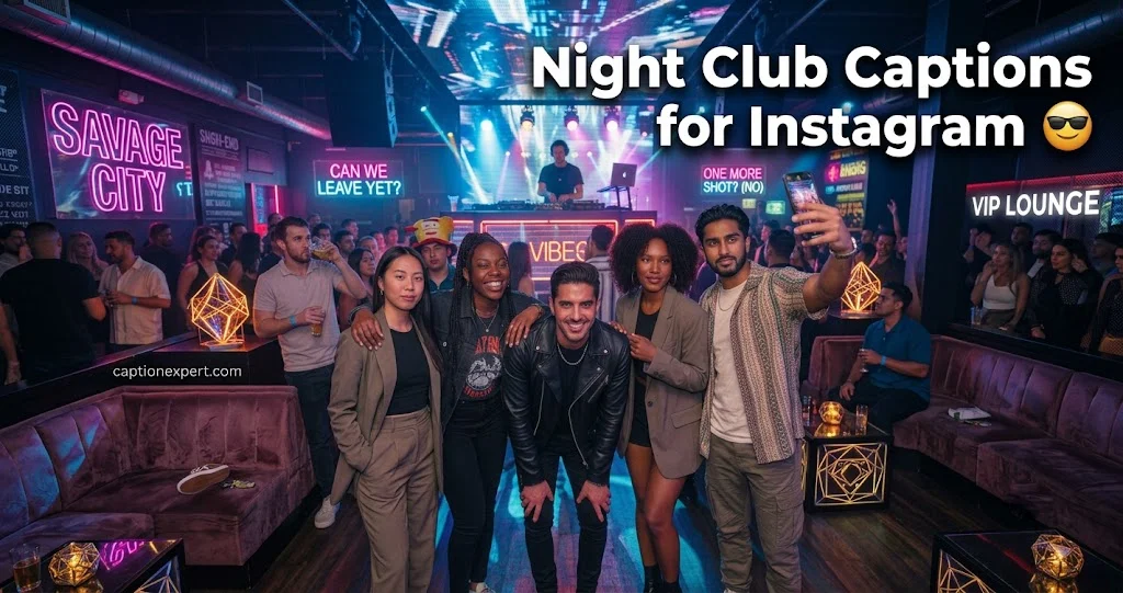 Night Club Captions for Instagram