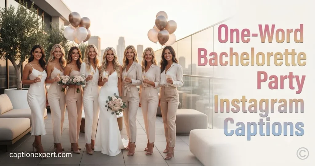 One-Word Bachelorette Party Instagram 