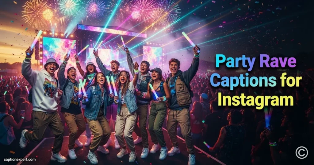 Party Rave Captions for Instagram