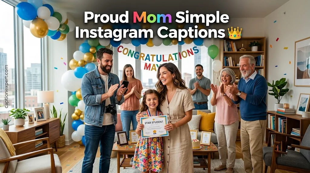  Proud Mom Simple Instagram Captions 
