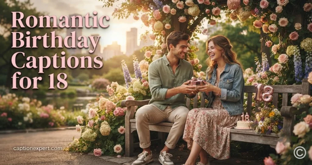Romantic Birthday Captions for 18 