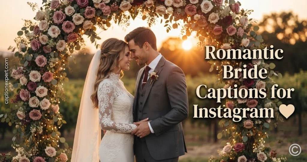 Romantic Bride Captions for Instagram