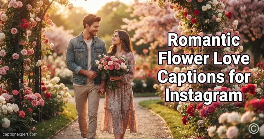 Romantic Flower Love Captions for Instagram
