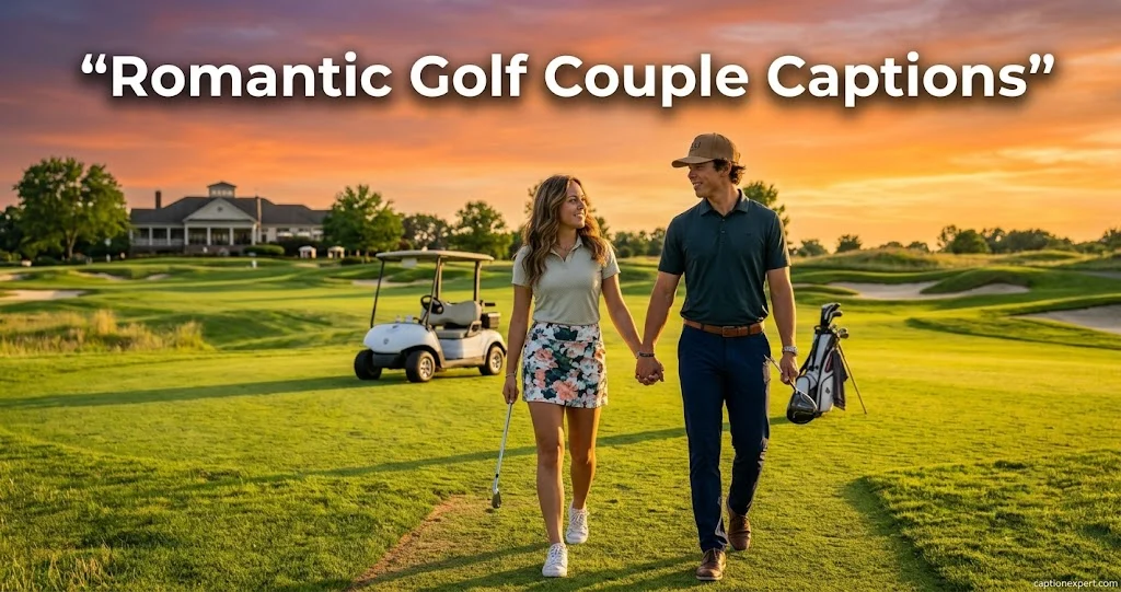 Romantic Golf Couple Captions