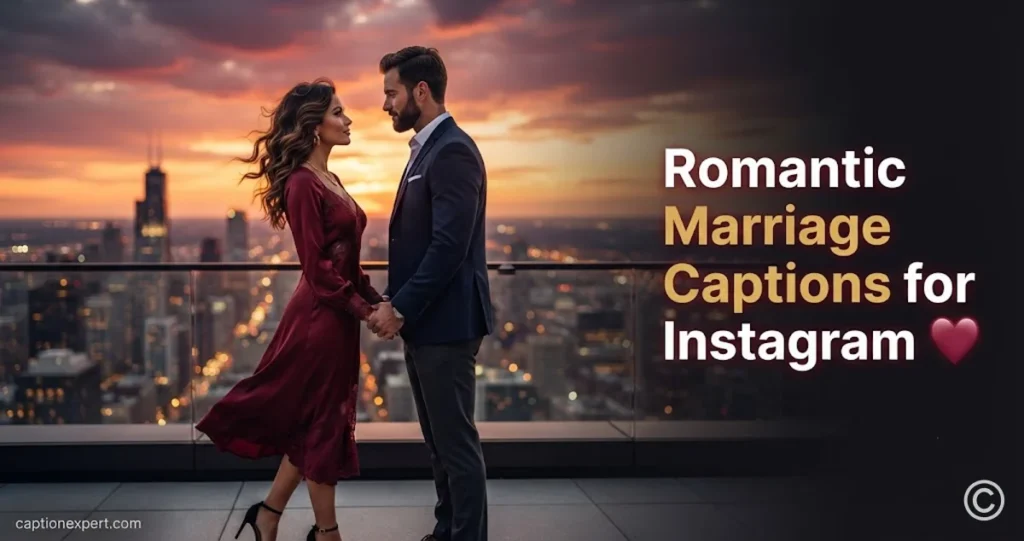 Romantic Marriage Captions for Instagram 