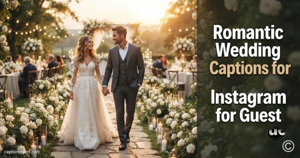 Romantic Wedding Captions for Instagram for Guest
