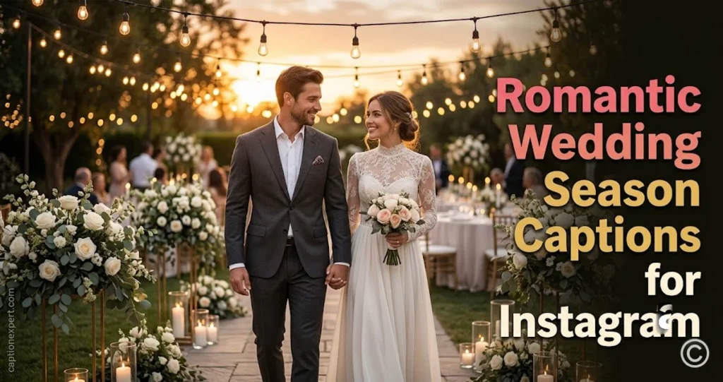 Romantic Wedding Season Captions for Instagram