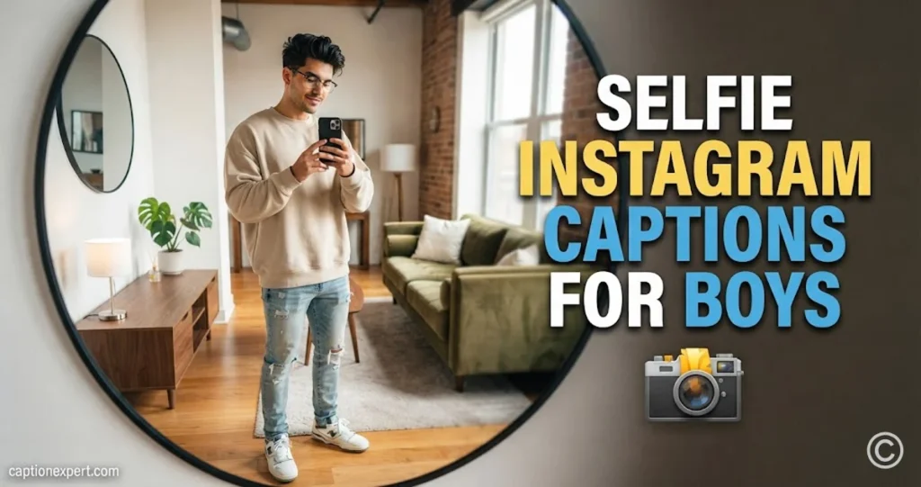 Selfie Instagram Captions for Boys