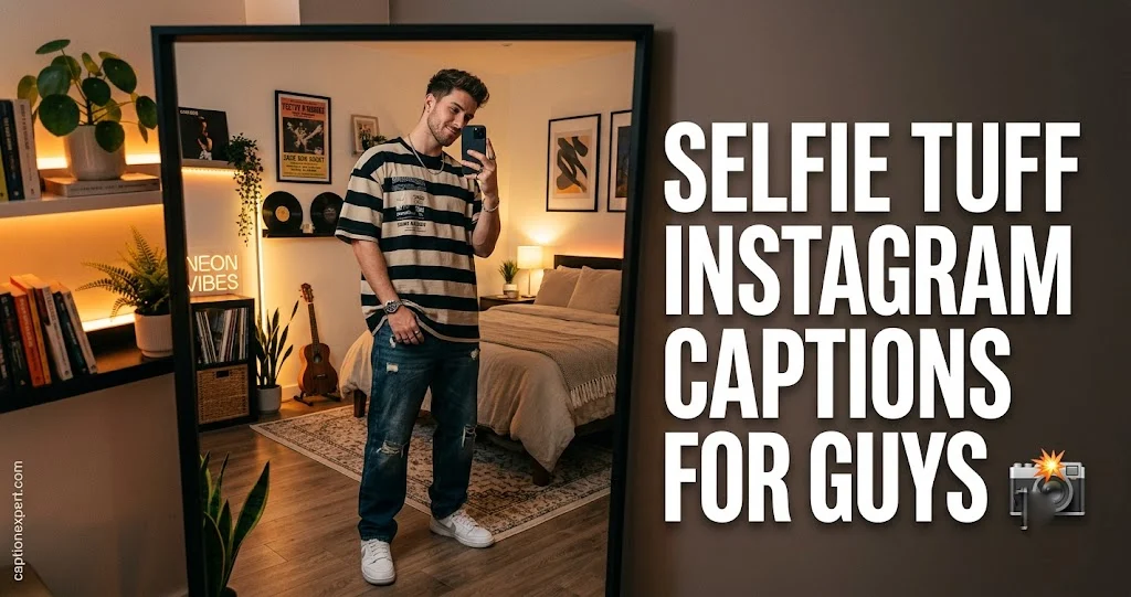 Selfie Tuff Instagram Captions for Guys 