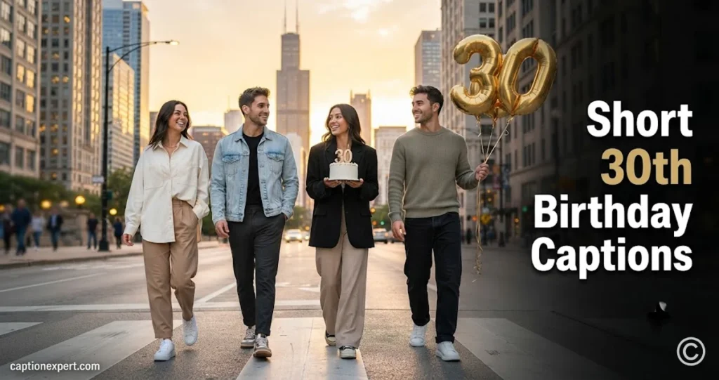 Short 30th Birthday Captions