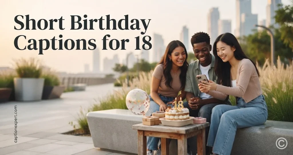Short Birthday Captions for 18