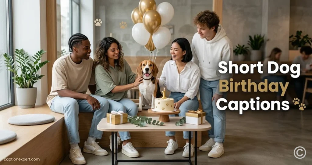 Short Dog Birthday Captions 