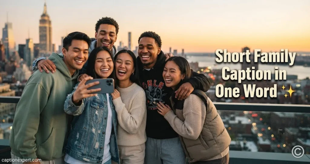 Short Family Caption in One Word