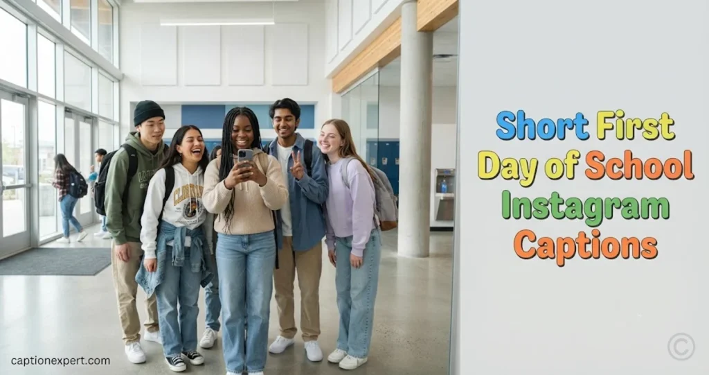Short First Day of School Instagram Captions