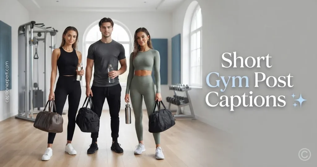 Short Gym Post Captions
