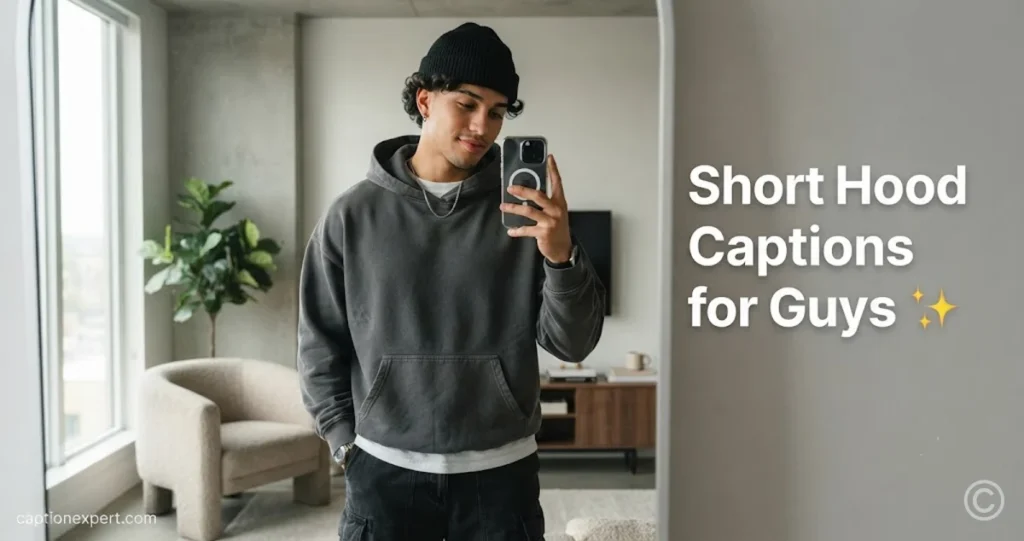 Short Hood Captions for Guys 

