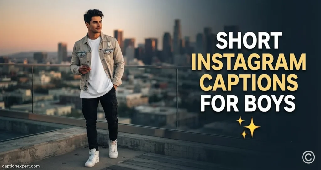  Short Instagram Captions for Boys
