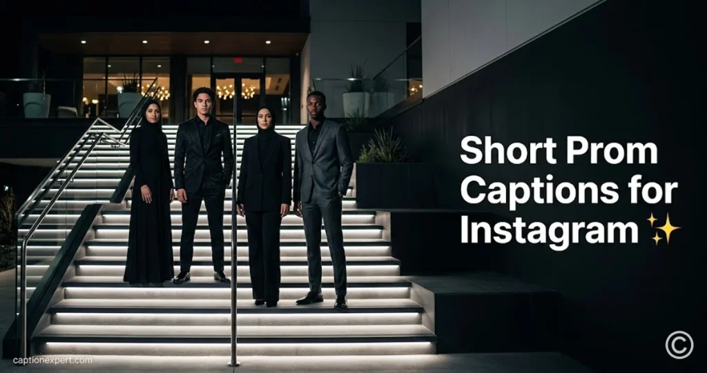 Short Prom Captions for Instagram 