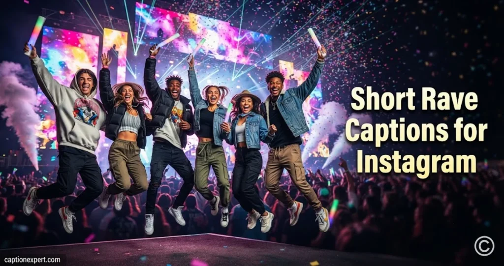 Short Rave Captions for Instagram