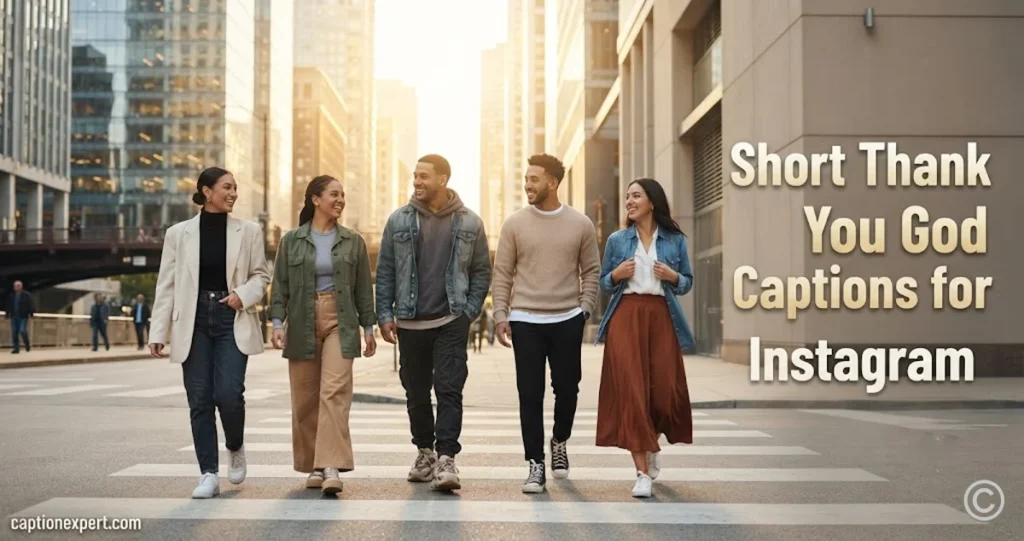 Short Thank You God Captions for Instagram 
