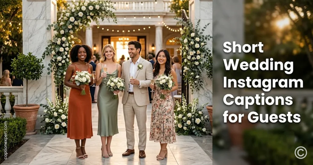 Short Wedding Instagram Captions for Guests 