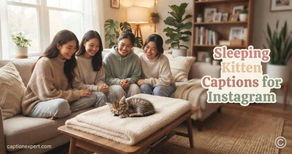 Sleeping Kitten Captions for Instagram