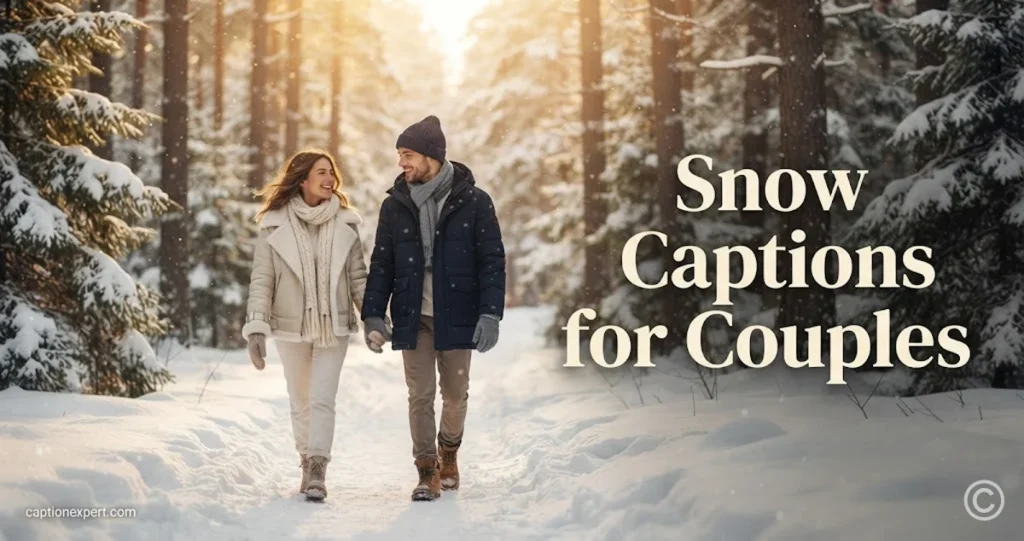 Snow Captions for Couples 